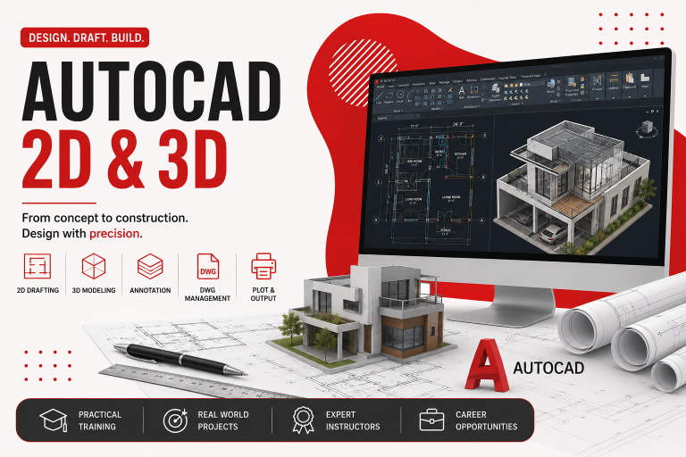 AutoCad 2d and 3d edcore