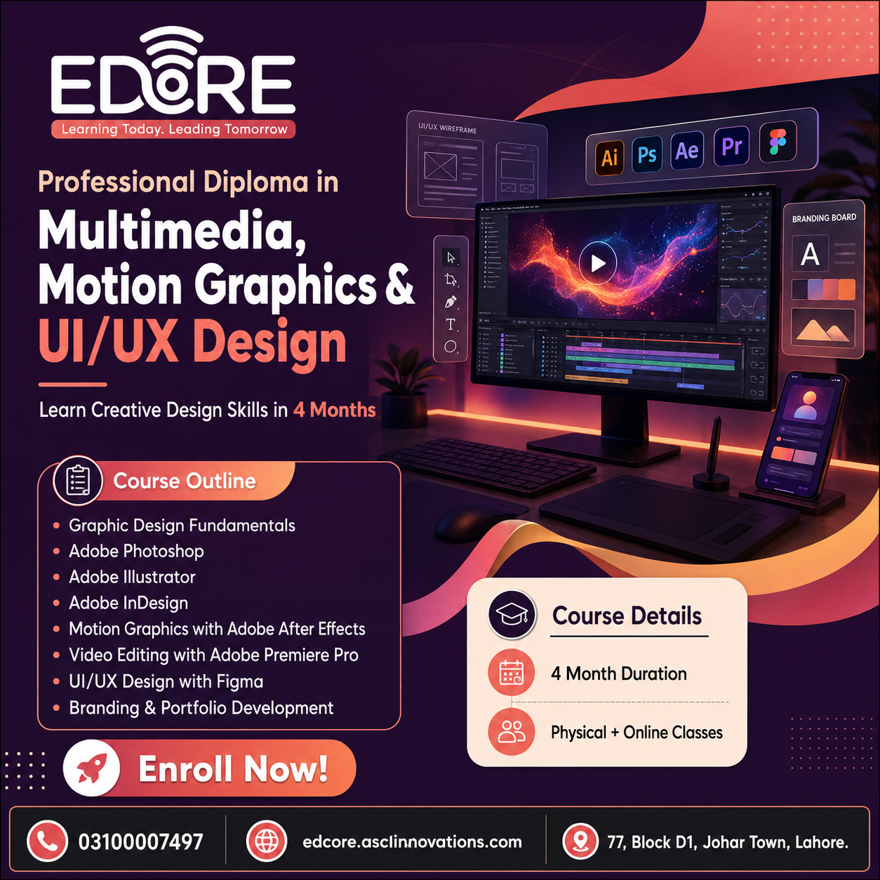Multimedia, Motion Graphics & UIUX Design