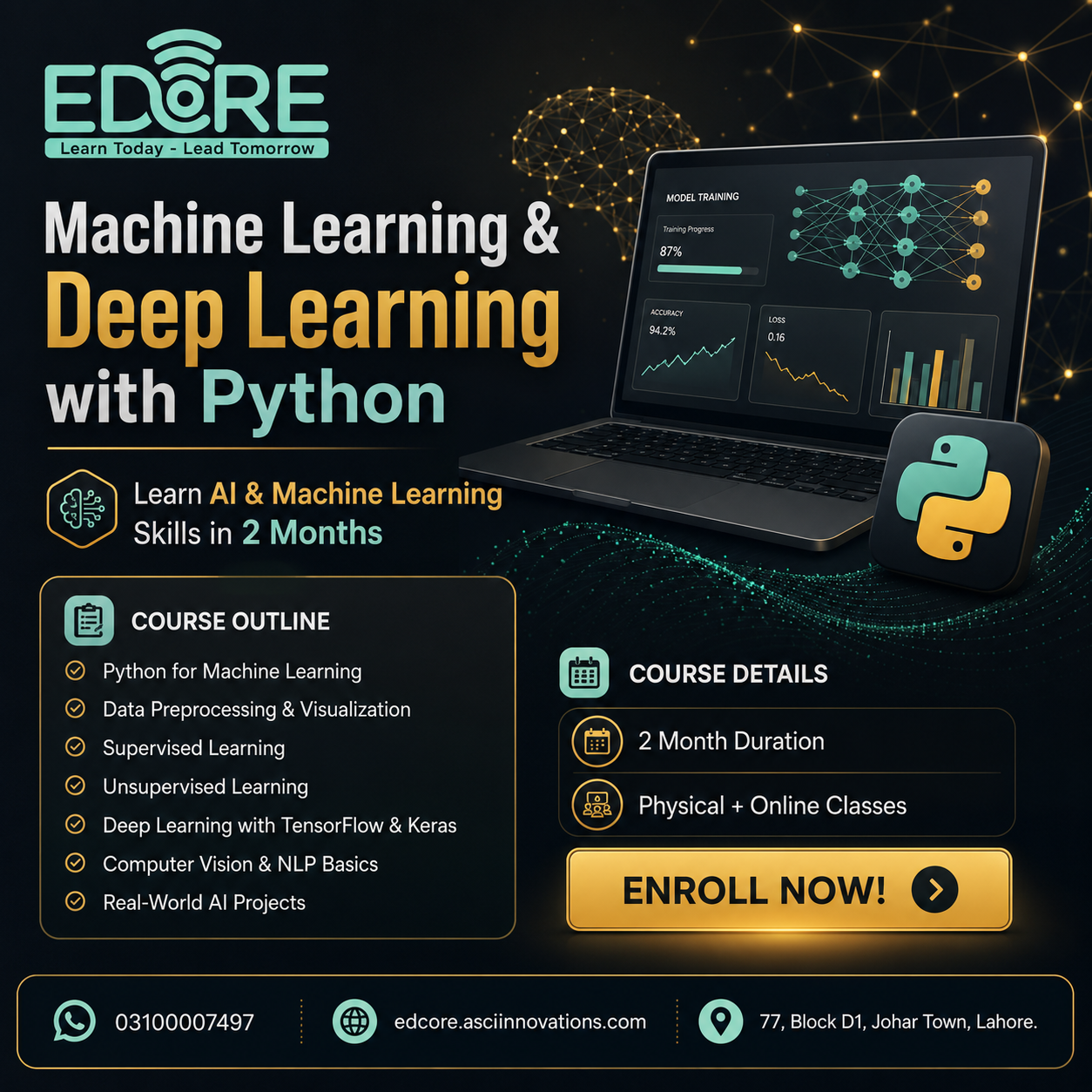 machine learning and deep learning with python